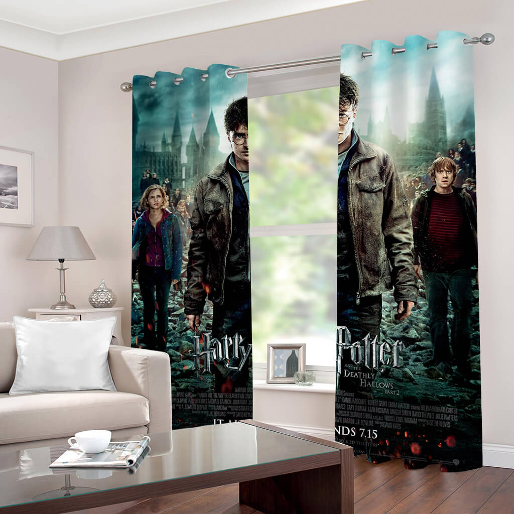 Harry Potter Curtains Blackout Window Drapes for Room Decoration