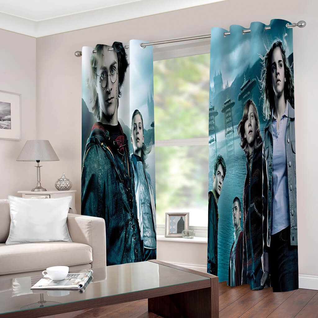 Harry Potter Curtains Blackout Window Drapes for Room Decoration