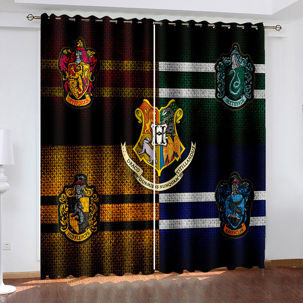Harry Potter Pattern Curtains Blackout Window Drapes