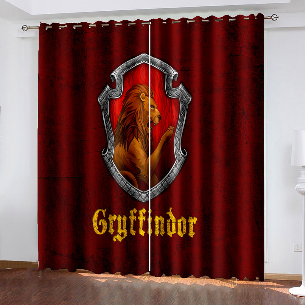 Harry Potter Pattern Curtains Blackout Window Drapes