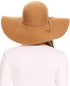 Sakkas Womens 100% Wool Wide Brim Foldable Floppy Hat