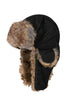 Sakkas Unisex Weatherproof Nylon Faux Fur Lined Winter Earflap Trooper Aviator Hat