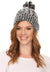 Sakkas Greer Unisex Heathered Textured Knit Pom Pom Beanie Hat