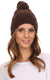 Sakkas Tabb Unisex Cable Knit Pom Pom Bobble Beanie Hat
