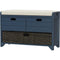 Hausvita 32" Storage Bench for Entryway, Shoe Bench with Storage Removable Basket and 2 Drawers