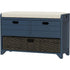 Hausvita 32" Storage Bench for Entryway, Shoe Bench with Storage Removable Basket and 2 Drawers
