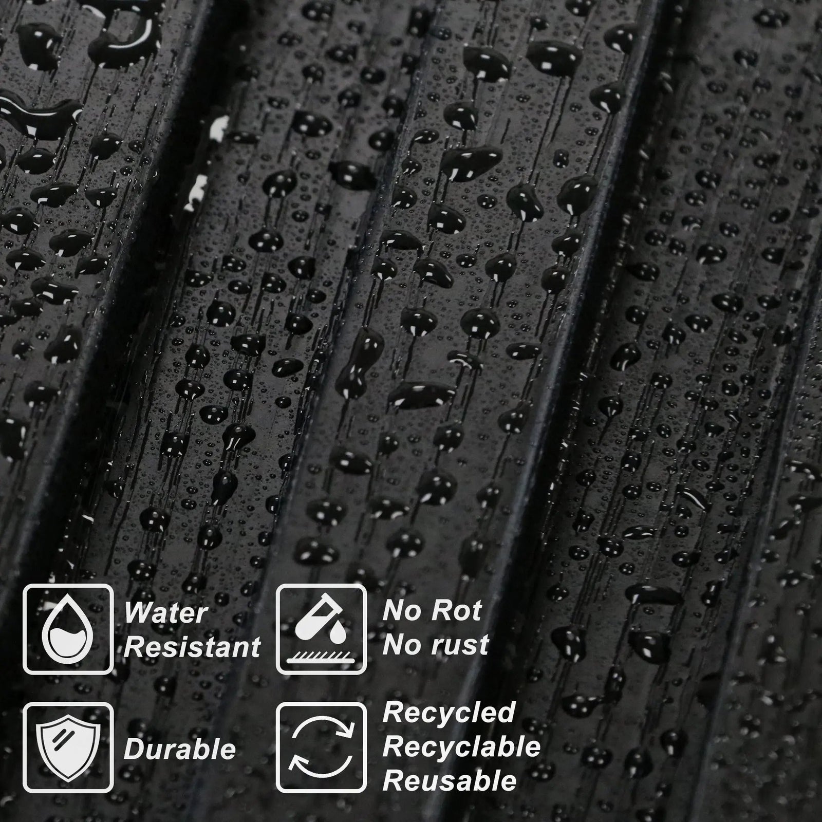 Hausvita 48 x 6 inch WPC Slat Wall Panel (16 Pack)