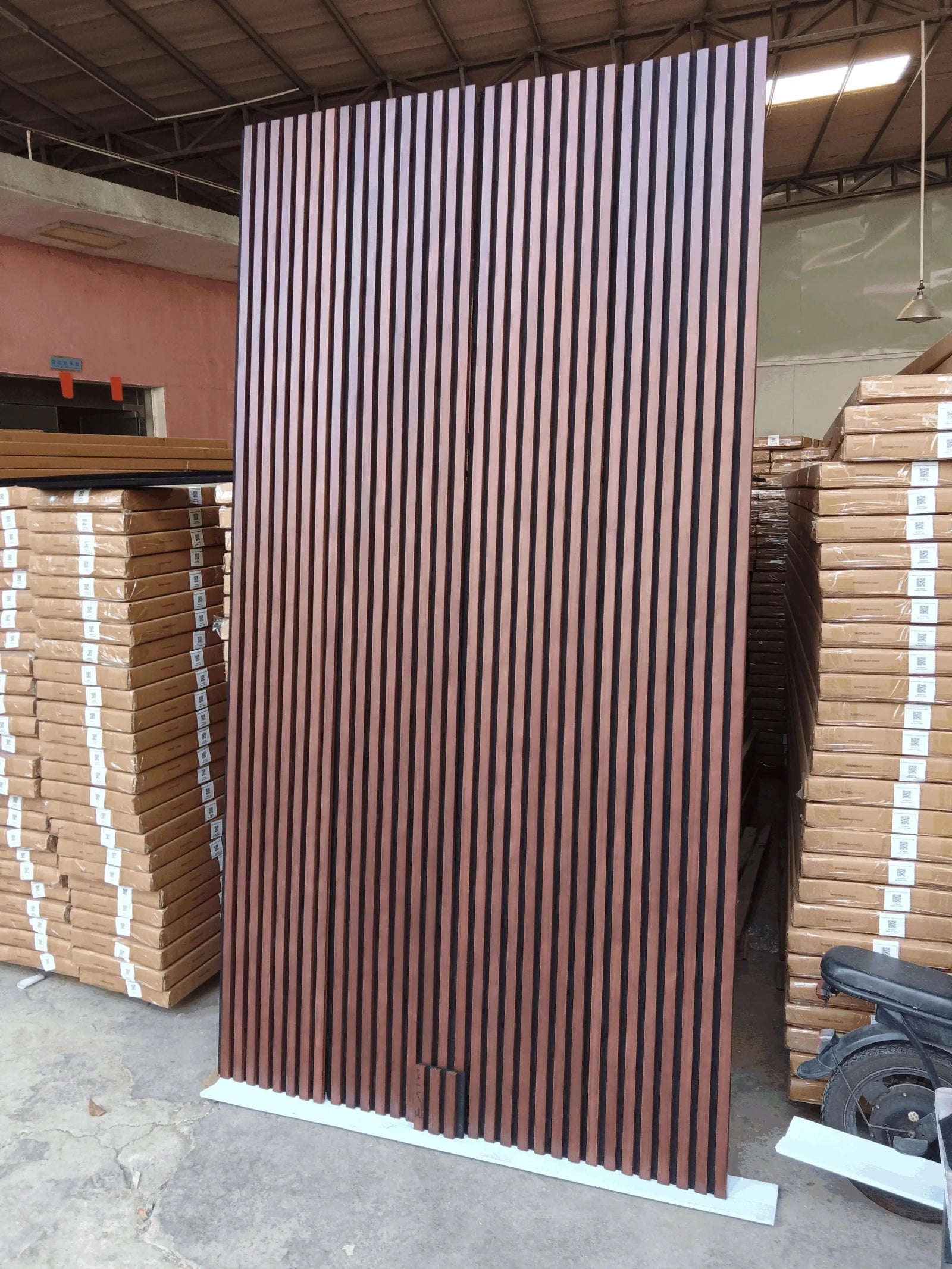 Hausvita Acoustic Solid Wood Slat Wall Panels ( 2 Panels Per Box ) -Wholesale