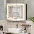 Hausvita Framed Recessed LED Light Bathroom Medicine Cabinet -medium
