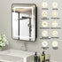 Hausvita Framed Recessed LED Light Bathroom Medicine Cabinet -small