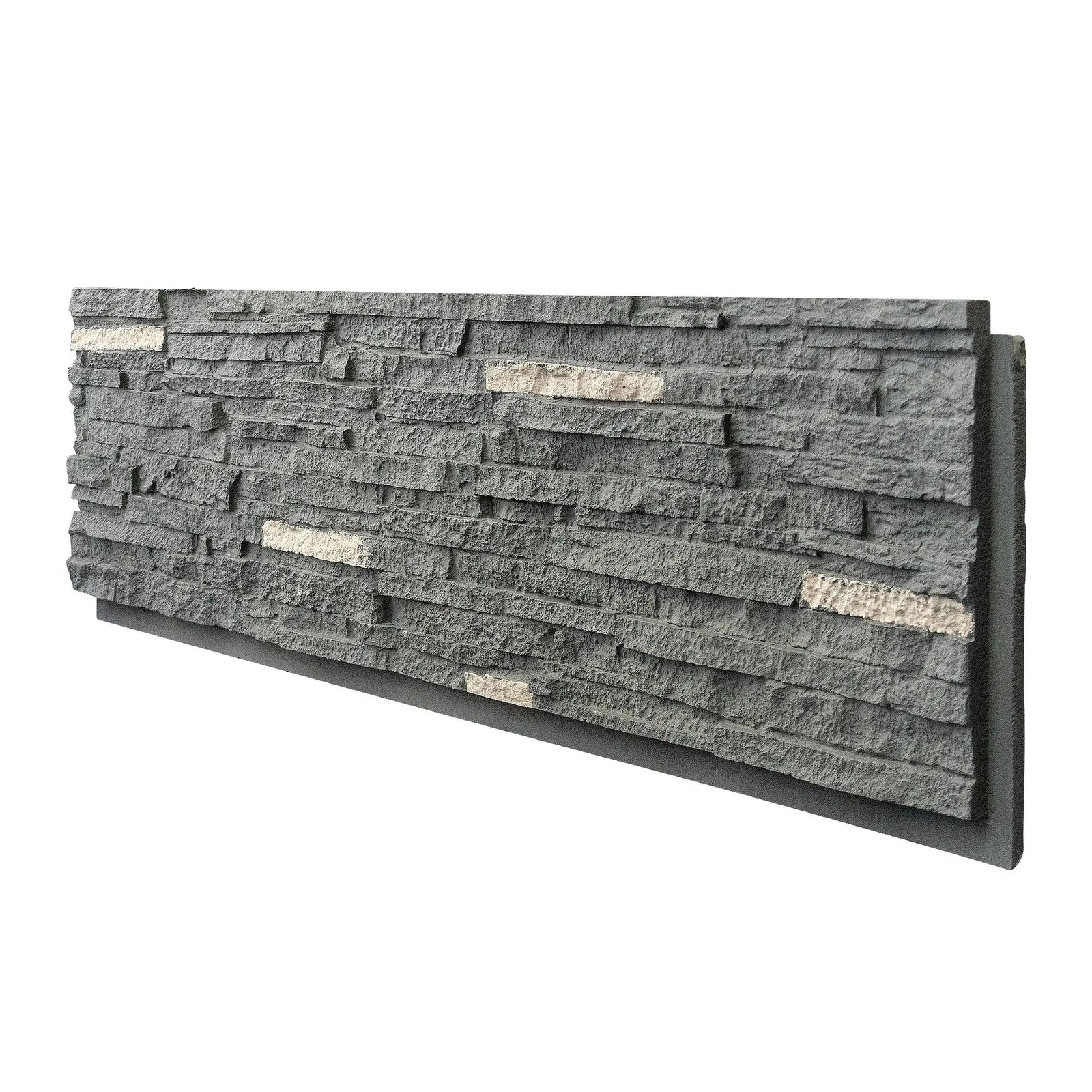 Hausvita Faux Stone Wall Siding Panel, PU Stone Veneer Exterior, 46.46