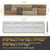 Hausvita Faux Stone Wall Siding Panel, PU Stone Veneer Exterior, 46.46" x 13"