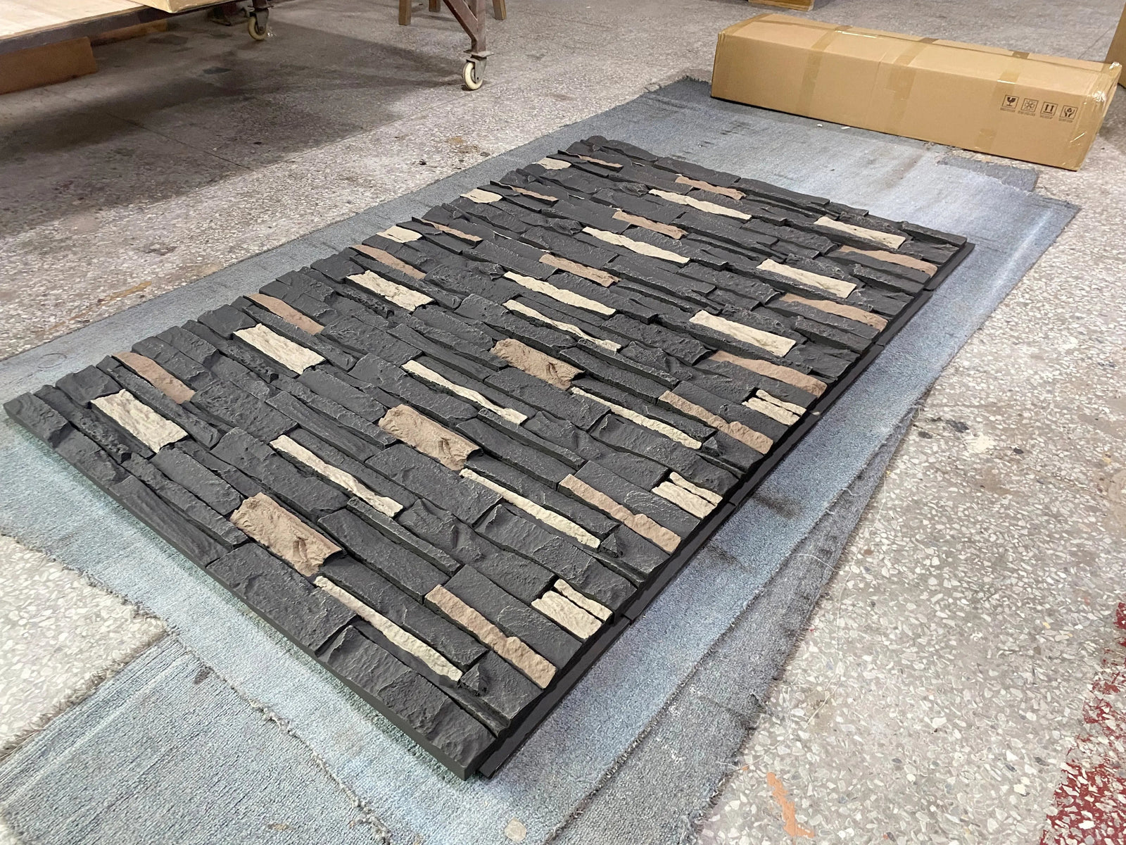 Hausvita Faux Stone Wall Siding Panel, PU Stone Veneer Exterior, 46.46