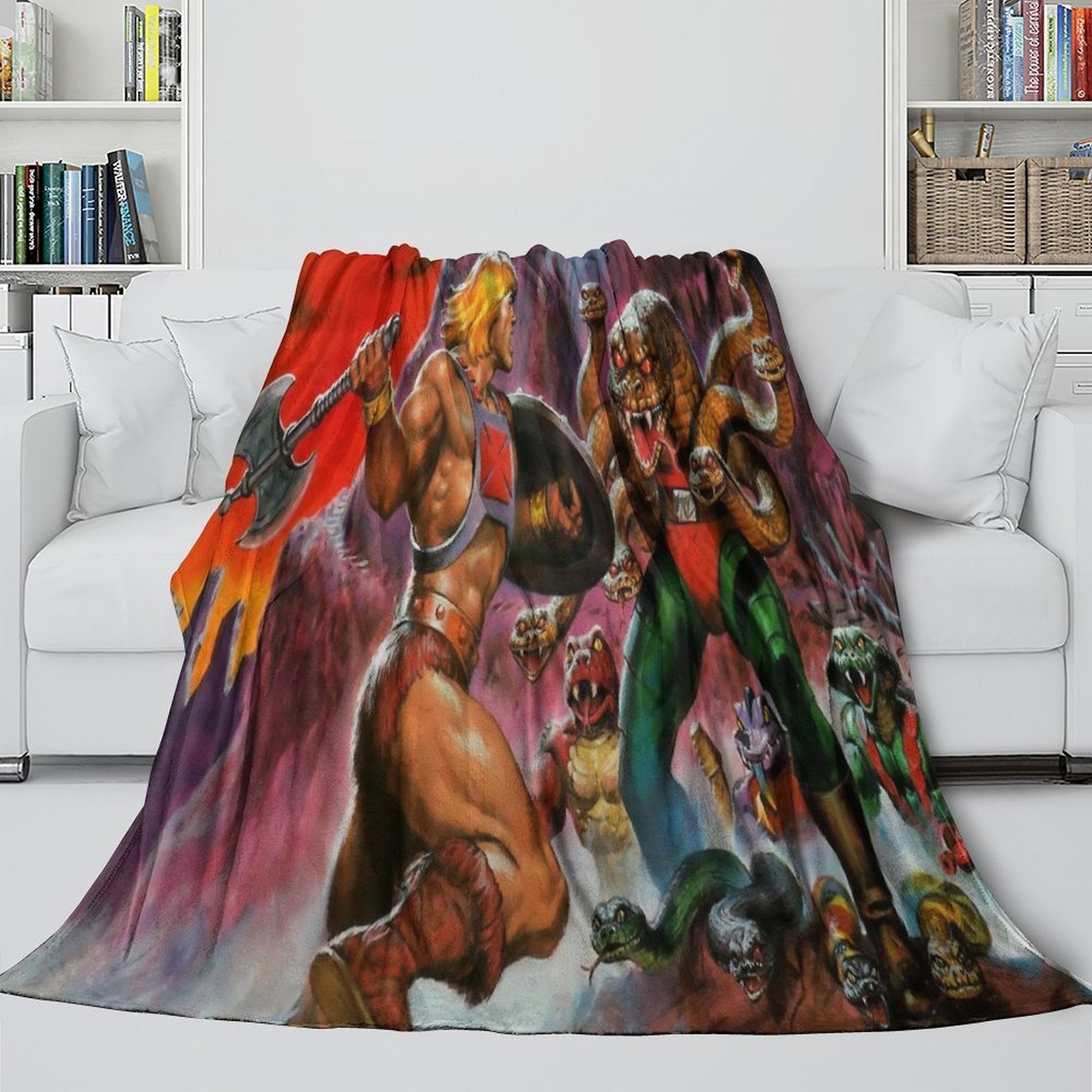 He-Man And The Masters Blanket Flannel Throw Room Decoration