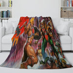 He-Man And The Masters Blanket Flannel Throw Room Decoration