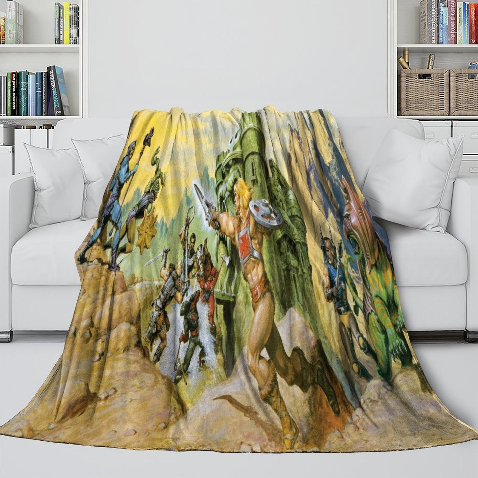 He-Man And The Masters Blanket Flannel Throw Room Decoration