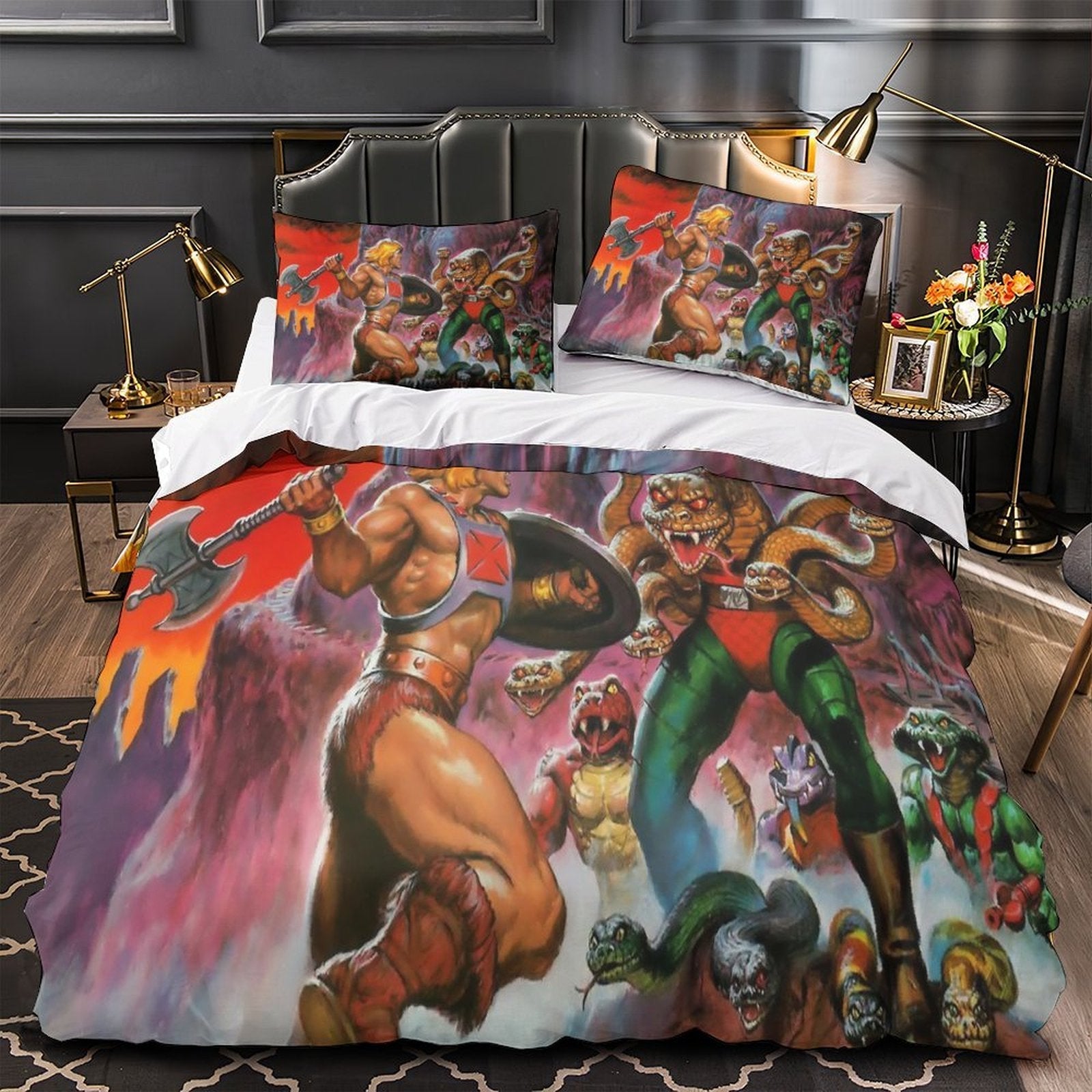He-Man And The Masters Duvet Cover Pattern Bedding Set Without Filler