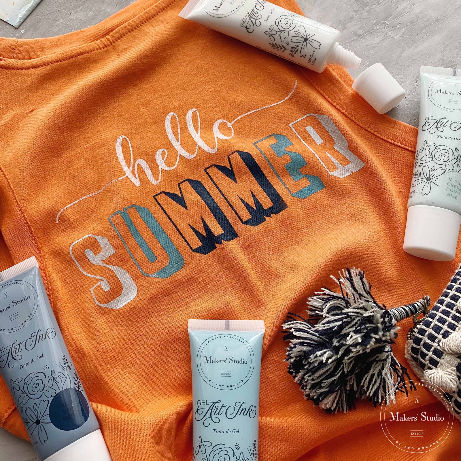 Hello Summer - Mesh Stencil 8.5x11