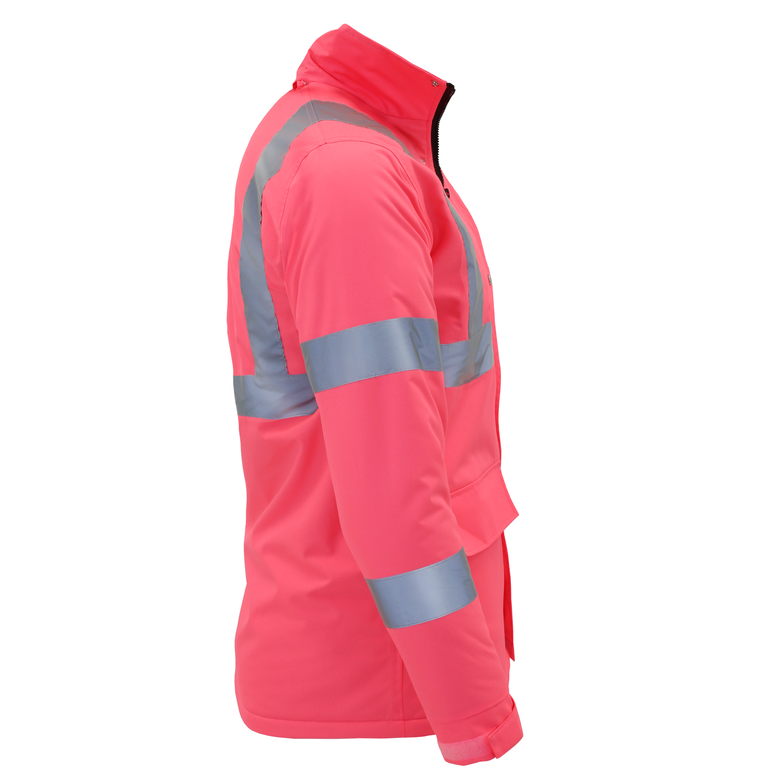Hi-Vis Pink Safety Jacket with Reflective Stripes - PinkFit Collection