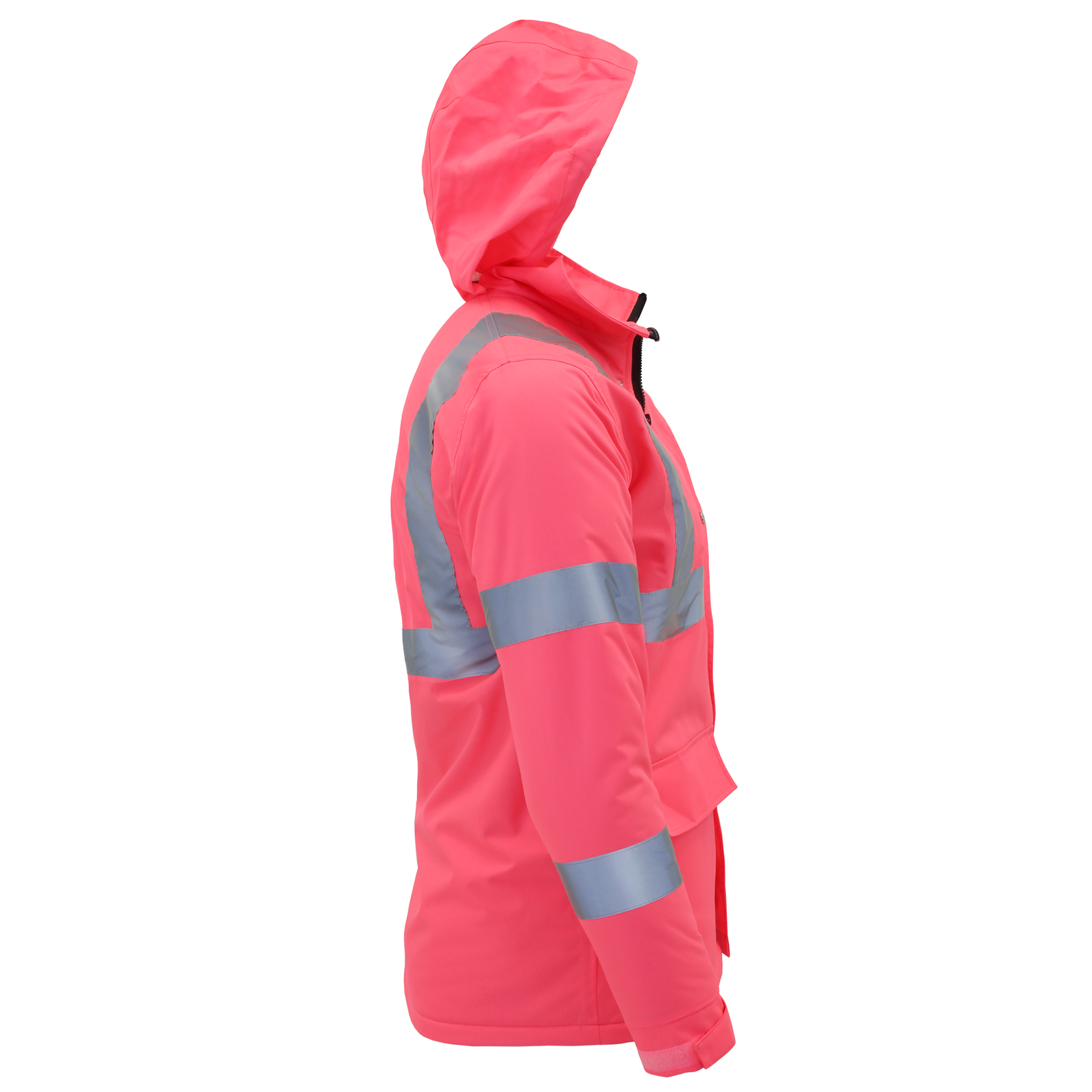 Hi-Vis Pink Safety Jacket with Reflective Stripes - PinkFit Collection
