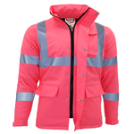 Hi-Vis Pink Safety Jacket with Reflective Stripes - PinkFit Collection