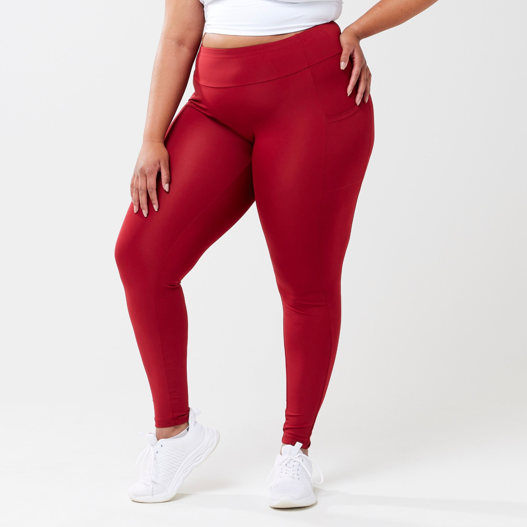StayUP™ High-Rise Pocket Leggings - Red