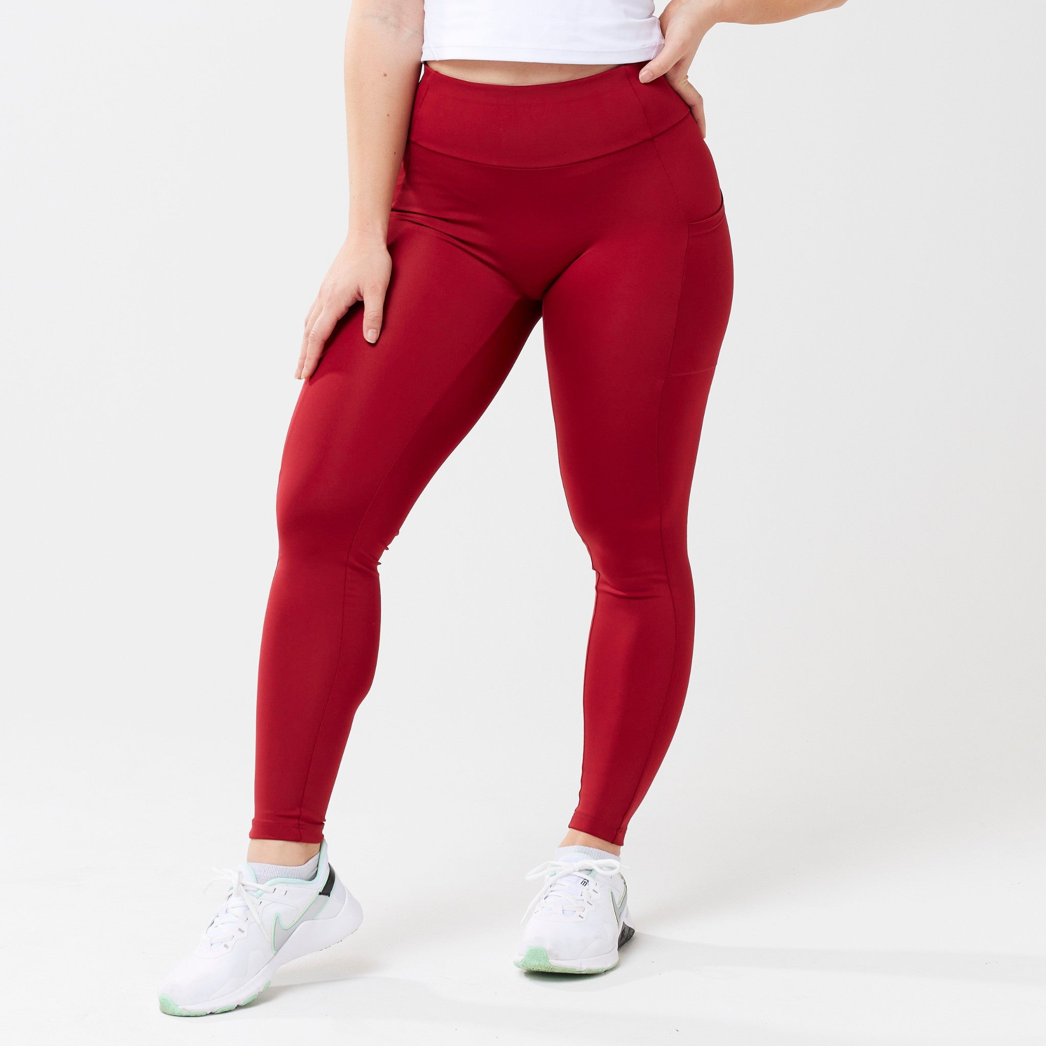 StayUP™ High-Rise Pocket Leggings - Red