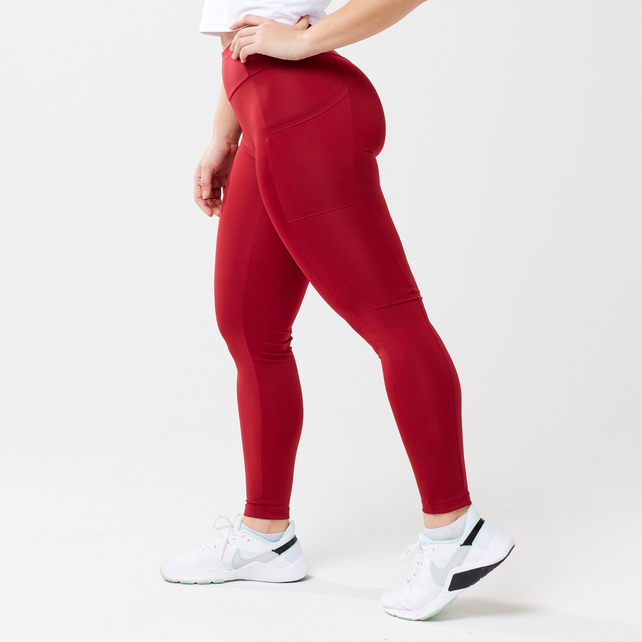 StayUP™ High-Rise Pocket Leggings - Red