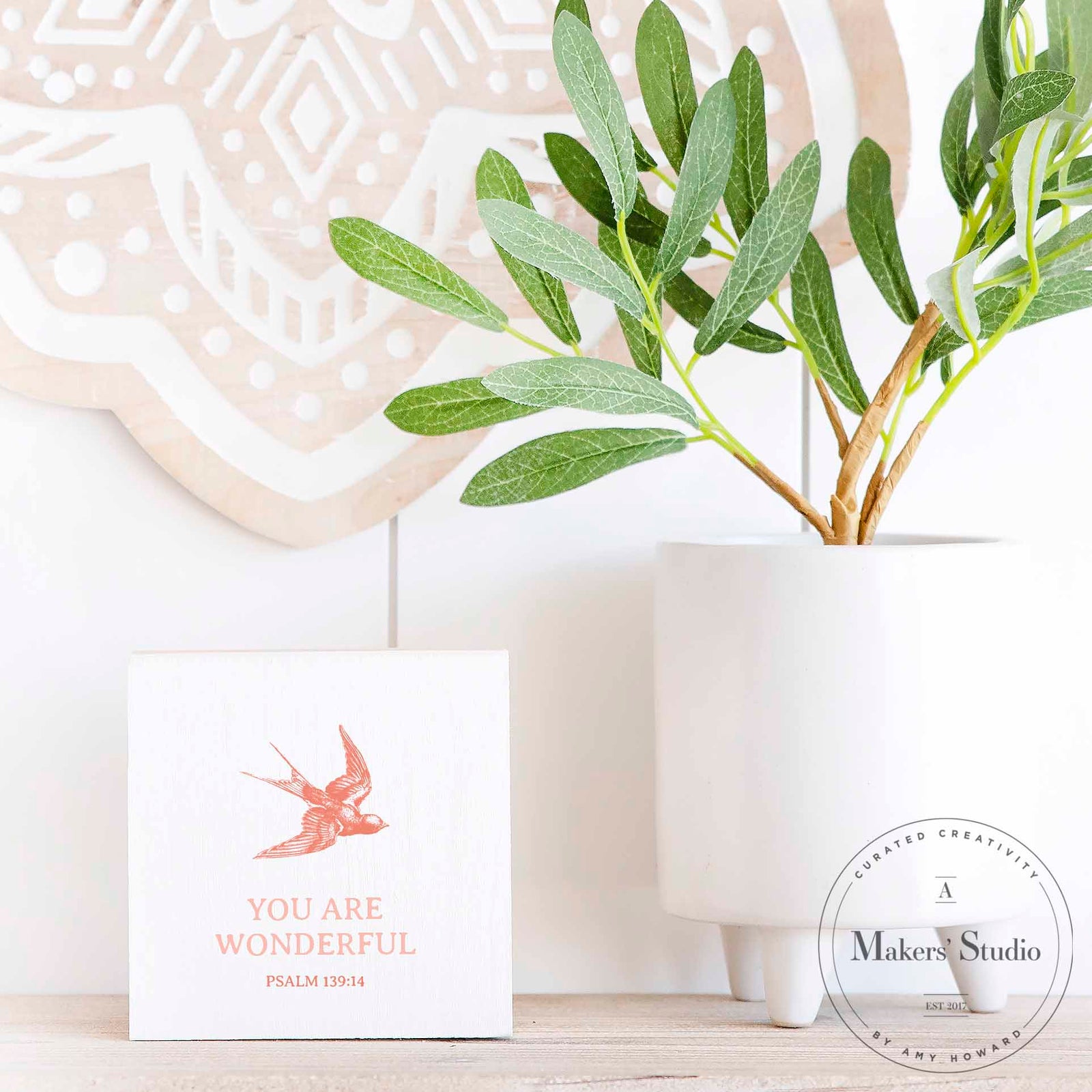 His Love is as Deep as the Ocean - Mesh Stencil 8.5x11