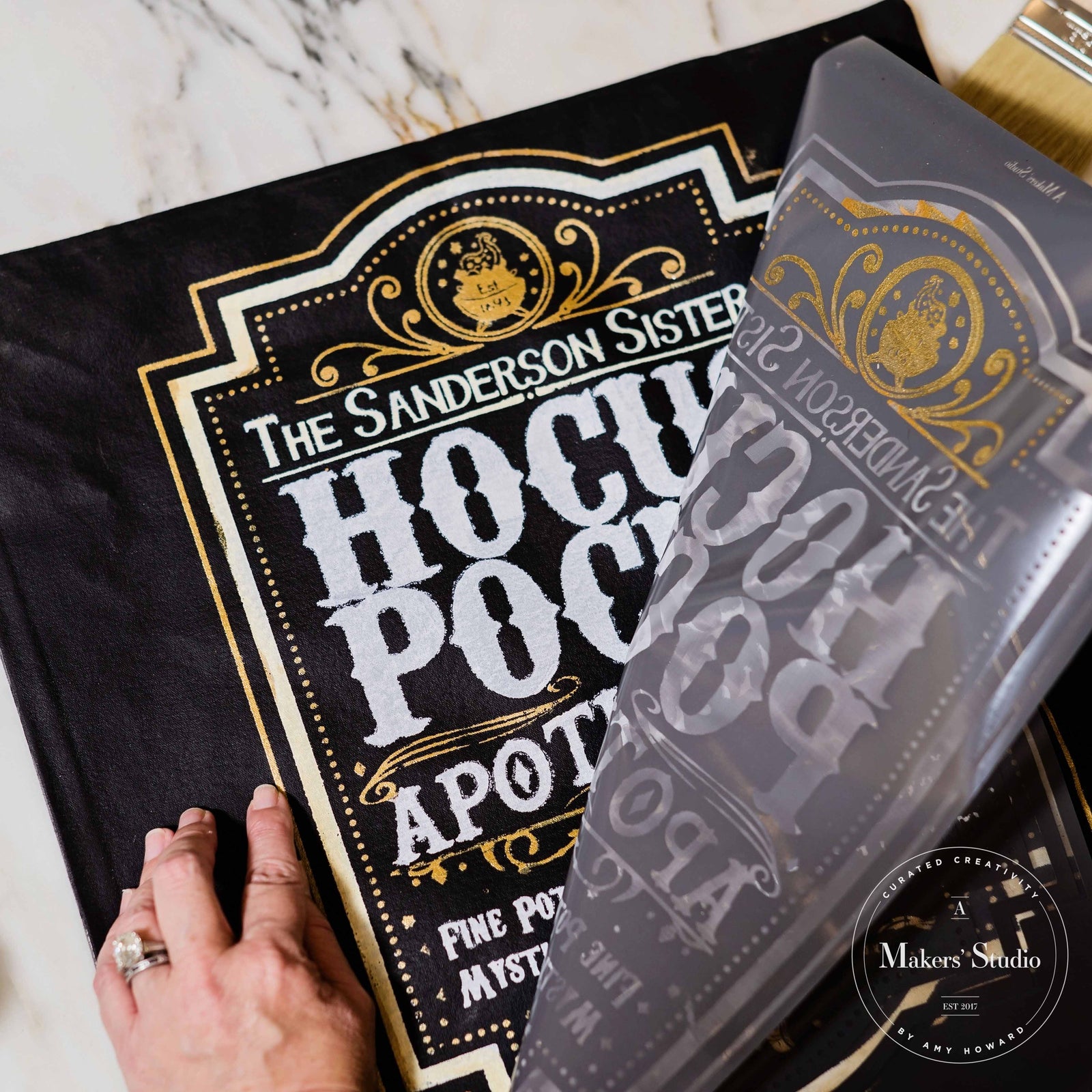 Hocus Pocus Apothecary - Mesh Stencil 12x18