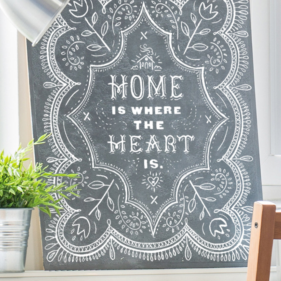 Home Heart - Mesh Stencil 12x18