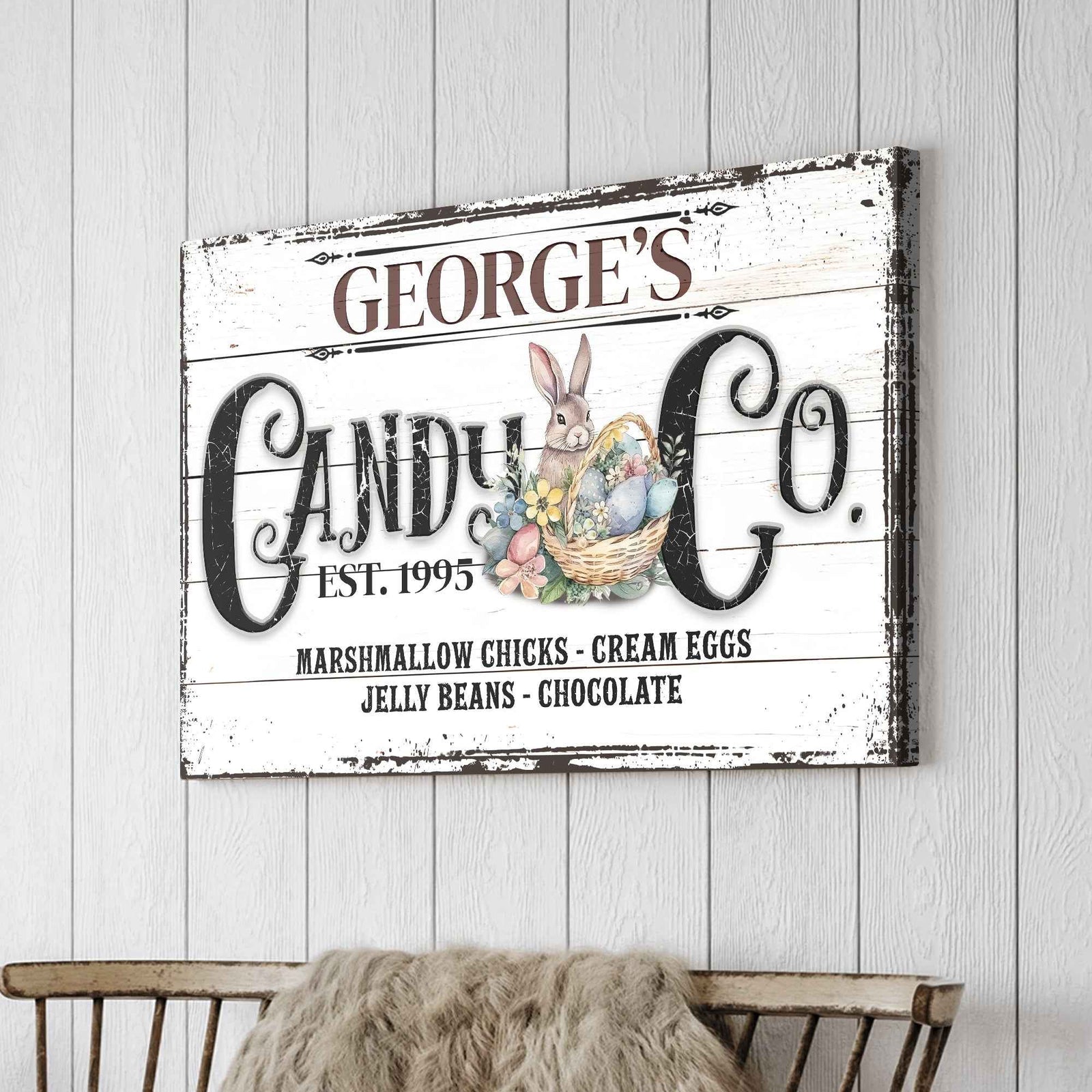 Honey Bunny Candy Company Sign II