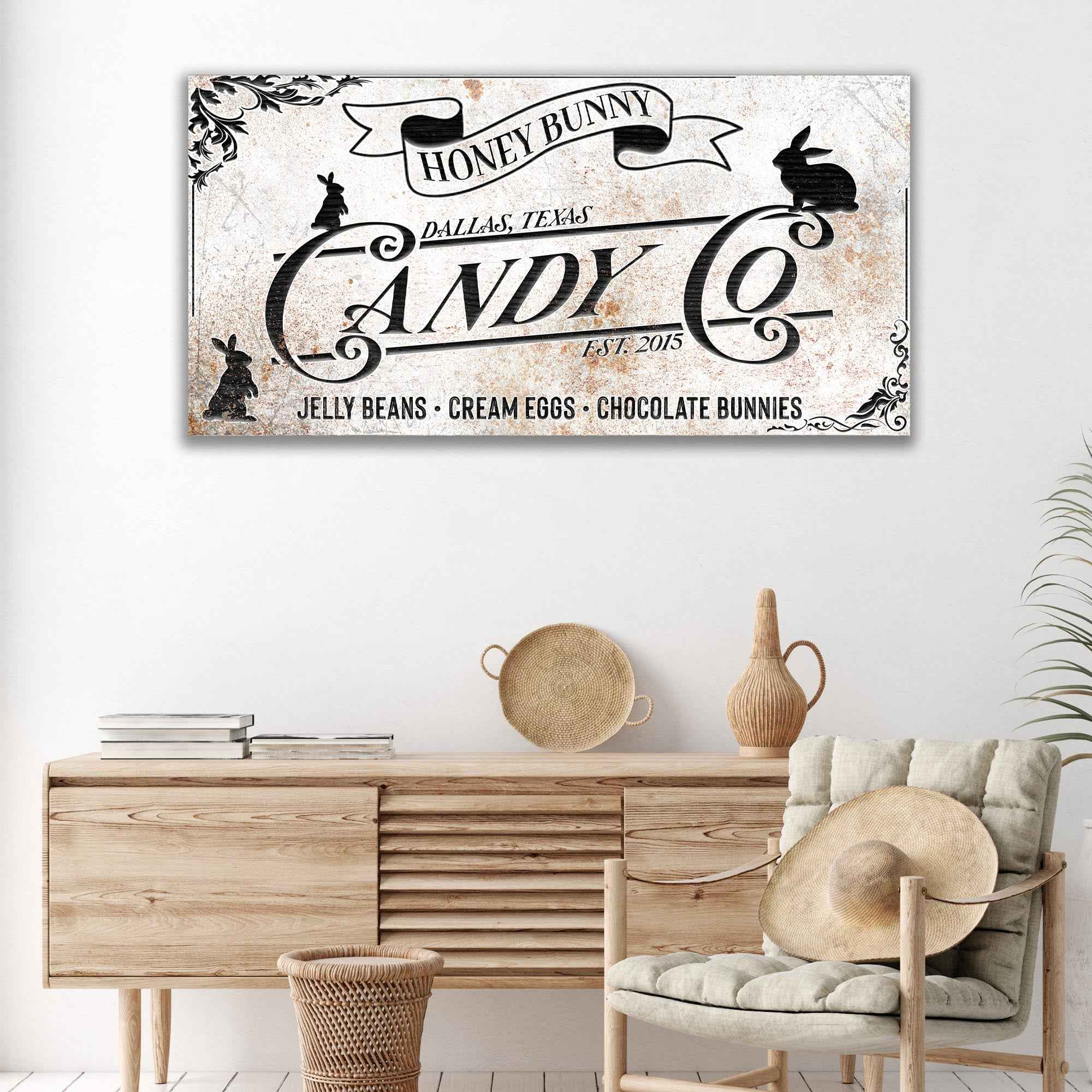 Honey Bunny Candy Company Sign