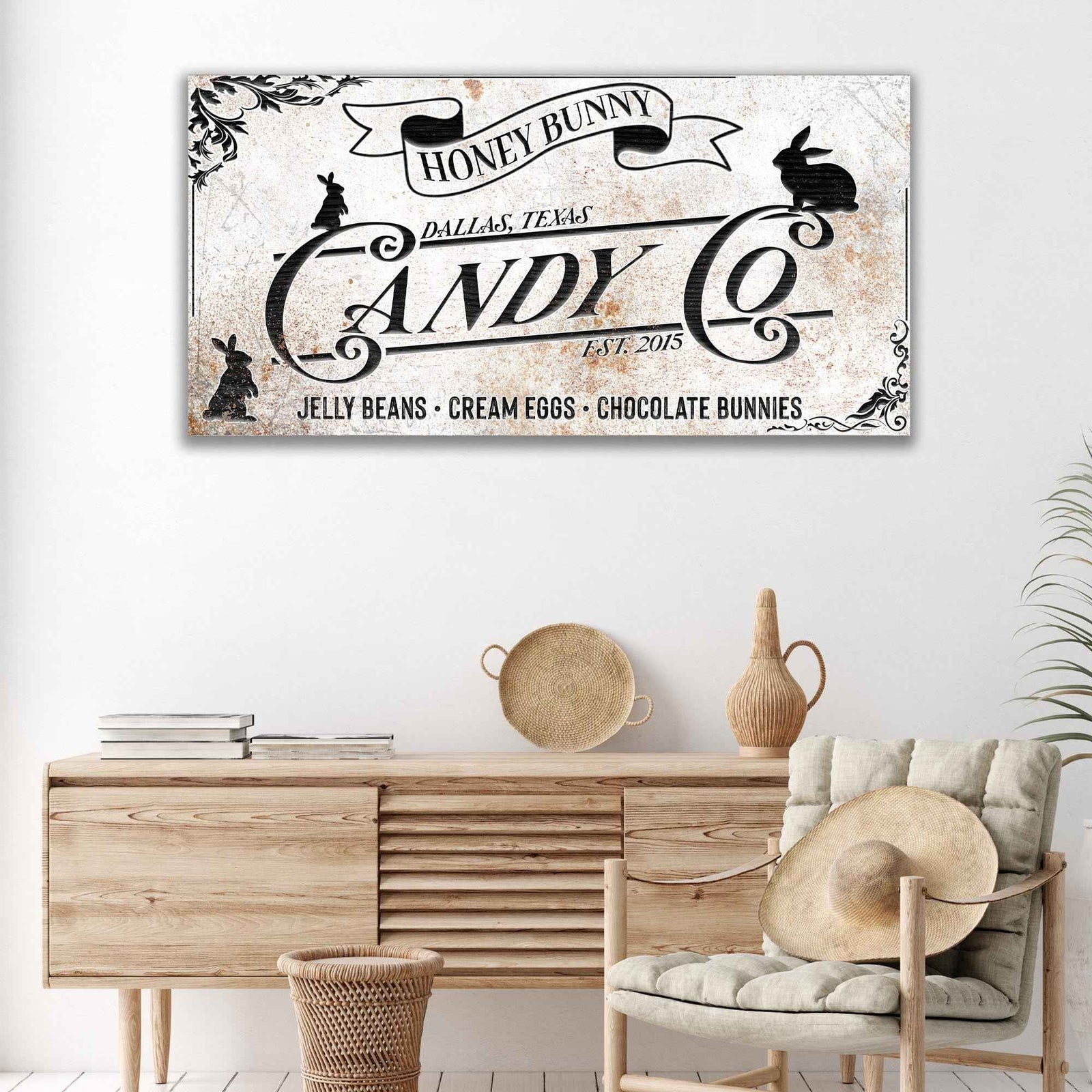 Honey Bunny Candy Company Sign