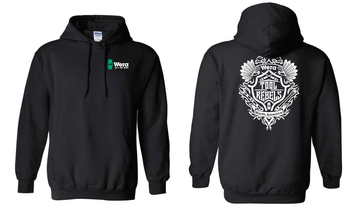 Wera Be A Tool Rebel Hoodie Black WERATRHOODIE