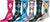 Sakkas Women's Poly Blend Soft and Stretchy Crew Pattern Socks Assorted 6-pack