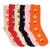 Sakkas Women's Poly Blend Soft and Stretchy Crew Pattern Socks Assorted 6-pack