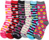 Sakkas Women's Poly Blend Soft and Stretchy Crew Pattern Socks Assorted 6-pack
