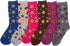Sakkas Women's Poly Blend Soft and Stretchy Crew Pattern Socks Assorted 6-pack