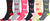 Sakkas Women's Poly Blend Soft and Stretchy Crew Pattern Socks Assorted 6-pack