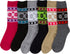 Sakkas Women's Poly Blend Soft and Stretchy Crew Pattern Socks Assorted 6-pack