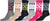 Sakkas Women's Poly Blend Soft and Stretchy Crew Pattern Socks Assorted 6-pack