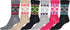Sakkas Women's Poly Blend Soft and Stretchy Crew Pattern Socks Assorted 6-pack
