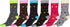 Sakkas Women's Poly Blend Soft and Stretchy Crew Pattern Socks Assorted 6-pack