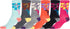 Sakkas Women's Poly Blend Soft and Stretchy Crew Pattern Socks Assorted 6-pack