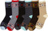 Sakkas Women's Poly Blend Soft and Stretchy Crew Pattern Socks Assorted 6-pack