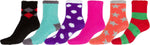 Sakkas Super Soft Anti-Slip Fuzzy Ankle Socks Value Assorted 6-Pack
