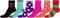 Sakkas Super Soft Anti-Slip Fuzzy Ankle Socks Value Assorted 6-Pack