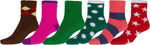 Sakkas Super Soft Anti-Slip Fuzzy Ankle Socks Value Assorted 6-Pack