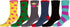 Sakkas Super Soft Anti-Slip Fuzzy Crew Socks Value Assorted 6-Pack